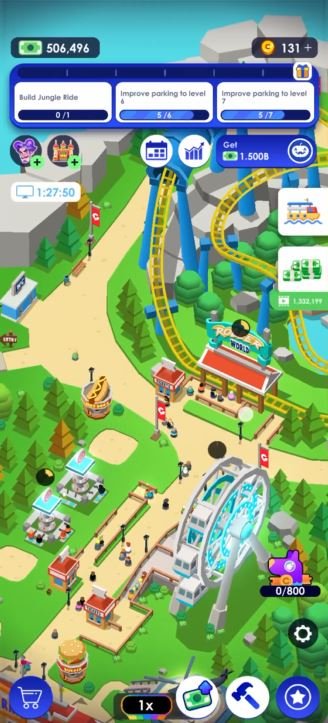 idle theme park tycoon free